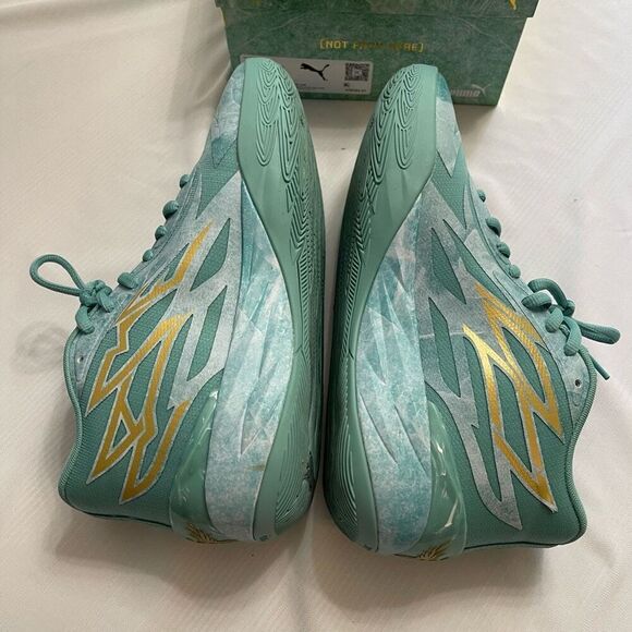PUMA MELO MB.02 Jade Green Basketball Size 11 Rare Special Original Box - Picture 10 of 13